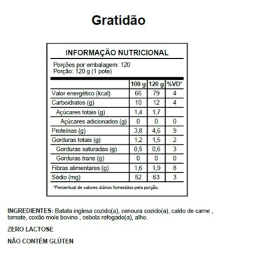 Gratidão (batata|carne|tomate) - Imagem 2